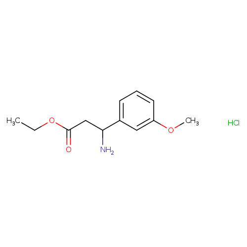 ethyl 3-amino-3-(3-methoxyphenyl)propanoate hydrochloride