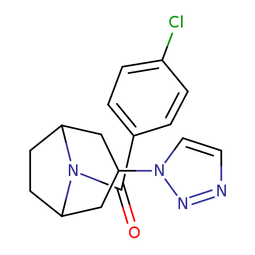 8-(4-chlorobenzoyl)-3-(1H-1,2,3-triazol-1-yl)-8-azabicyclo[3.2.1]octane
