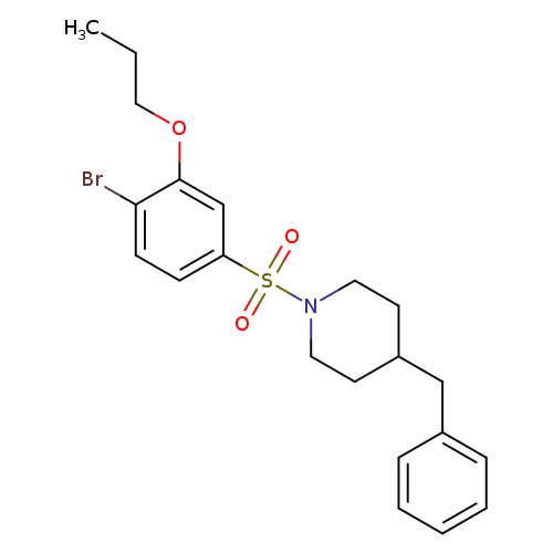 4-benzyl-1-(4-bromo-3-propoxybenzenesulfonyl)piperidine