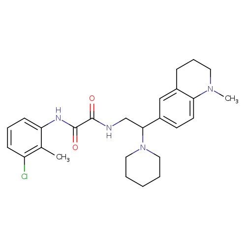 N-(3-chloro-2-methylphenyl)-N'-[2-(1-methyl-1,2,3,4-tetrahydroquinolin-6-yl)-2-(piperidin-1-yl)ethyl]ethanediamide