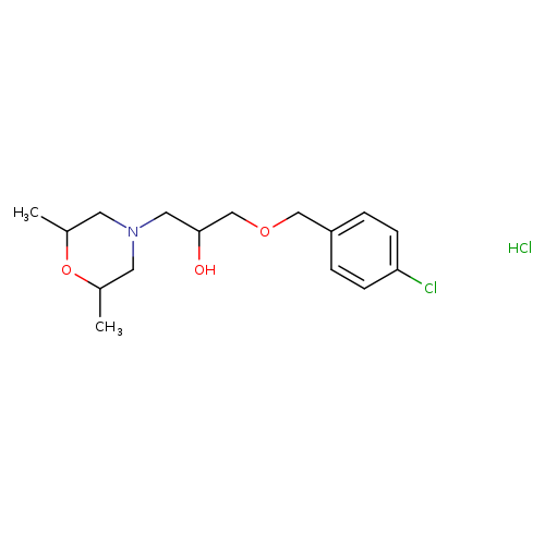 1-[(4-CHLOROBENZYL)OXY]-3-(2,6-DIMETHYLMORPHOLIN-4-YL)PROPAN-2-OL HYDROCH+