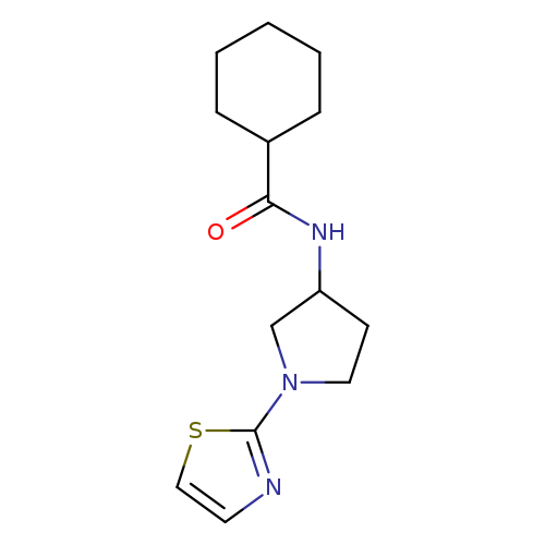 N-[1-(1,3-thiazol-2-yl)pyrrolidin-3-yl]cyclohexanecarboxamide