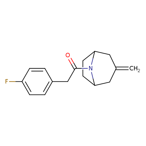 2-(4-fluorophenyl)-1-{3-methylidene-8-azabicyclo[3.2.1]octan-8-yl}ethan-1-one