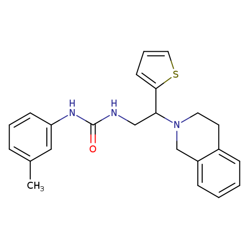 1-(3-methylphenyl)-3-[2-(1,2,3,4-tetrahydroisoquinolin-2-yl)-2-(thiophen-2-yl)ethyl]urea