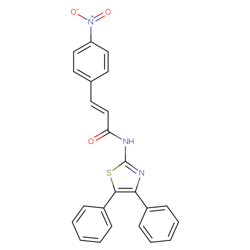 (2E)-N-(4,5-diphenyl-1,3-thiazol-2-yl)-3-(4-nitrophenyl)prop-2-enamide