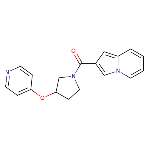 2-[3-(pyridin-4-yloxy)pyrrolidine-1-carbonyl]indolizine