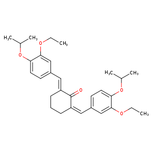2,6-bis(3-ethoxy-4-isopropoxybenzylidene)cyclohexanone