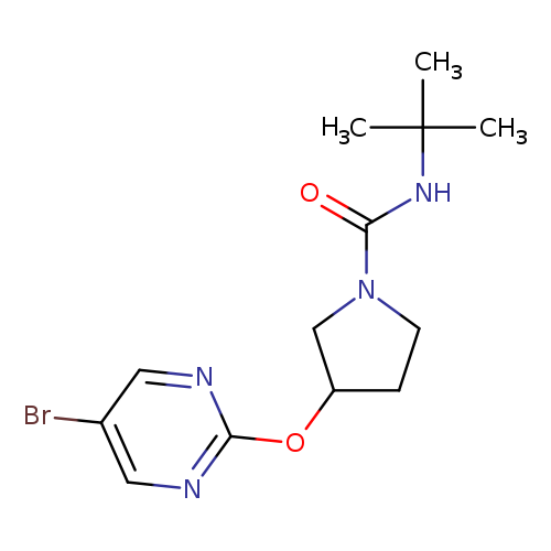 3-[(5-bromopyrimidin-2-yl)oxy]-N-tert-butylpyrrolidine-1-carboxamide