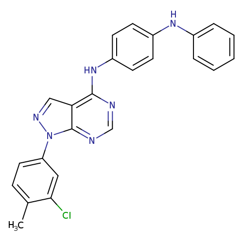 N1-[1-(3-chloro-4-methylphenyl)-1H-pyrazolo[3,4-d]pyrimidin-4-yl]-N4-phenylbenzene-1,4-diamine