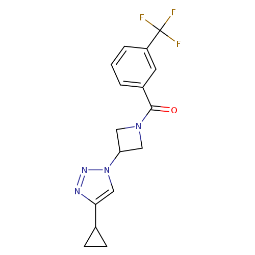4-cyclopropyl-1-{1-[3-(trifluoromethyl)benzoyl]azetidin-3-yl}-1H-1,2,3-triazole