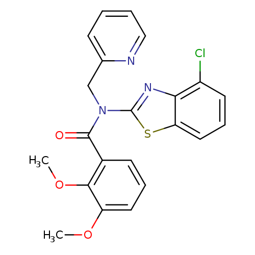 N-(4-chloro-1,3-benzothiazol-2-yl)-2,3-dimethoxy-N-[(pyridin-2-yl)methyl]benzamide