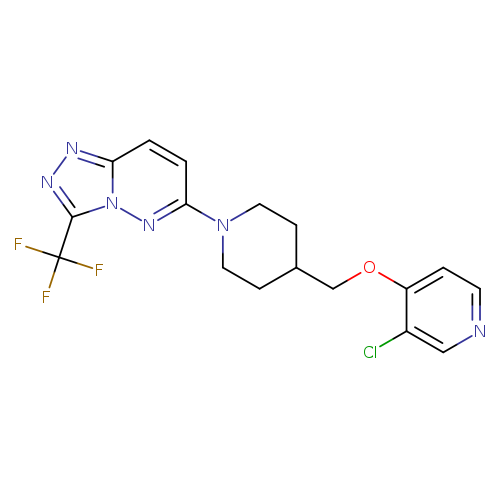 3-chloro-4-({1-[3-(trifluoromethyl)-[1,2,4]triazolo[4,3-b]pyridazin-6-yl]piperidin-4-yl}methoxy)pyridine