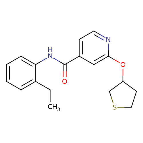 N-(2-ethylphenyl)-2-(thiolan-3-yloxy)pyridine-4-carboxamide