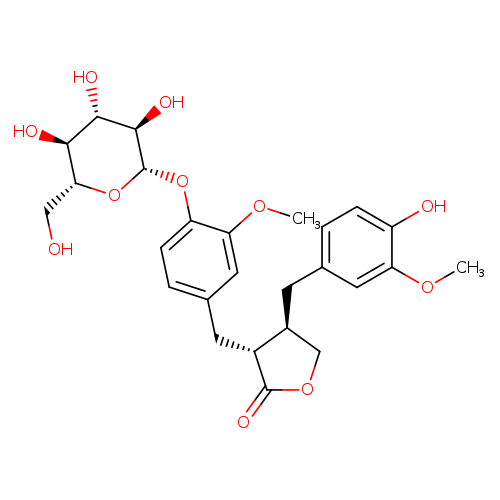 (3R,4R)-4-(4-Hydroxy-3-methoxybenzyl)-3-(3-methoxy-4-(((2S,3R,4S,5S,6R)-3,4,5-trihydroxy-6-(hydroxymethyl)tetrahydro-2H-pyran-2-yl)oxy)benzyl)dihydrofuran-2(3H)-one