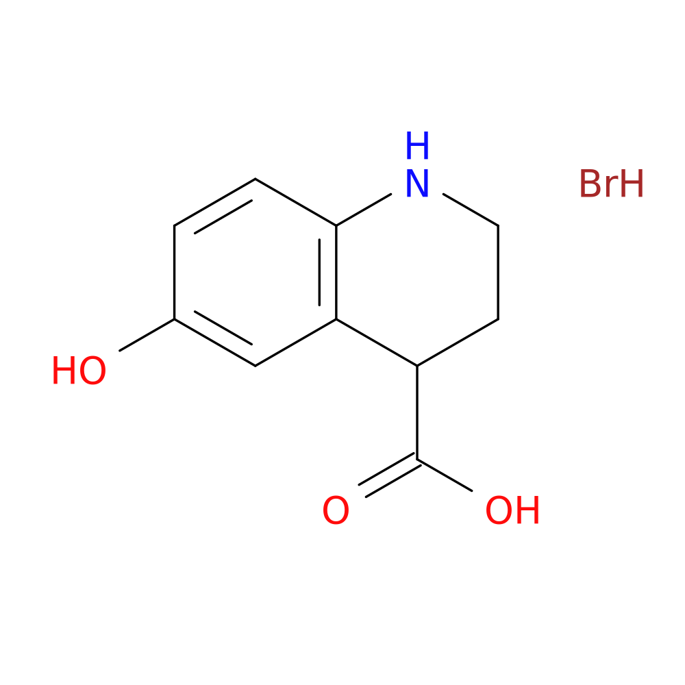 6-hydroxy-1,2,3,4-tetrahydroquinoline-4-carboxylic acid hydrobromide
