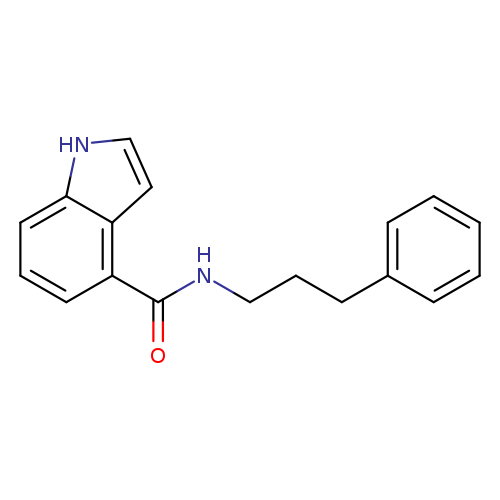 N-(3-phenylpropyl)-1H-indole-4-carboxamide