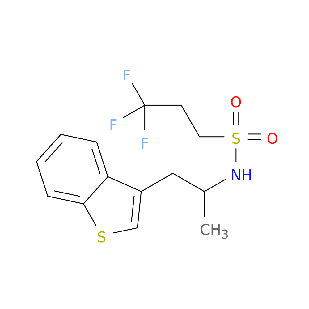 N-[1-(1-benzothiophen-3-yl)propan-2-yl]-3,3,3-trifluoropropane-1-sulfonamide