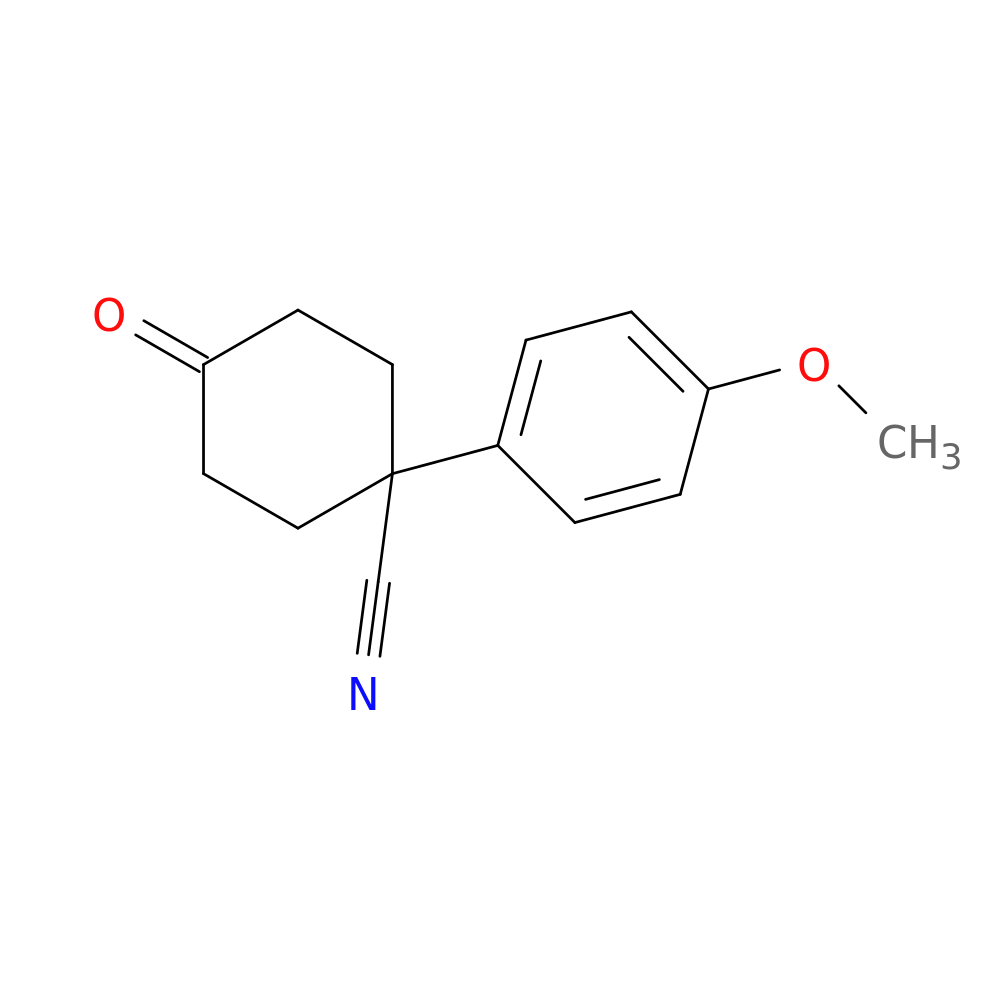 1-(4-Methoxyphenyl)-4-oxocyclohexanecarbonitrile