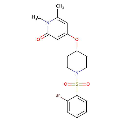 4-{[1-(2-bromobenzenesulfonyl)piperidin-4-yl]oxy}-1,6-dimethyl-1,2-dihydropyridin-2-one