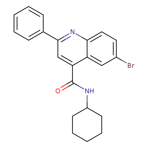 6-bromo-N-cyclohexyl-2-phenyl-4-quinolinecarboxamide