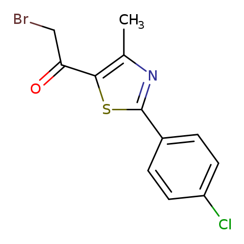 2-BROMO-1-[2-(4-CHLOROPHENYL)-4-METHYL-1,3-THIAZOL-5-YL]-1-ETHANONE