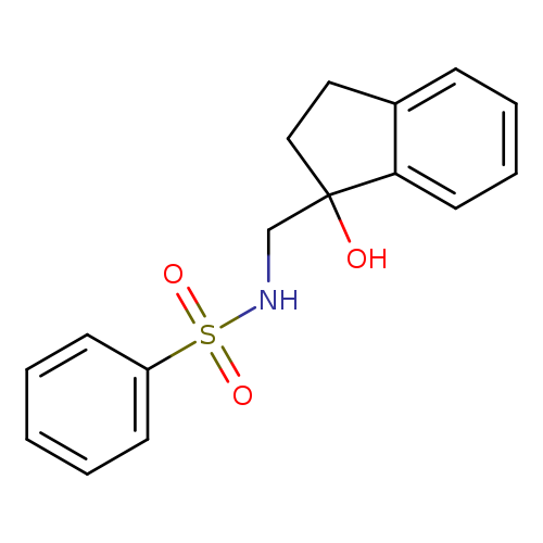 N-[(1-hydroxy-2,3-dihydro-1H-inden-1-yl)methyl]benzenesulfonamide