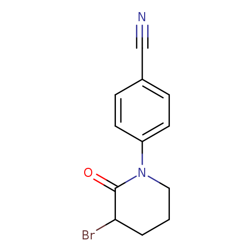 4-(3-bromo-2-oxopiperidin-1-yl)benzonitrile