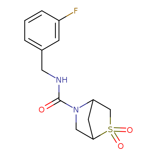 N-[(3-fluorophenyl)methyl]-2,2-dioxo-2lambda6-thia-5-azabicyclo[2.2.1]heptane-5-carboxamide