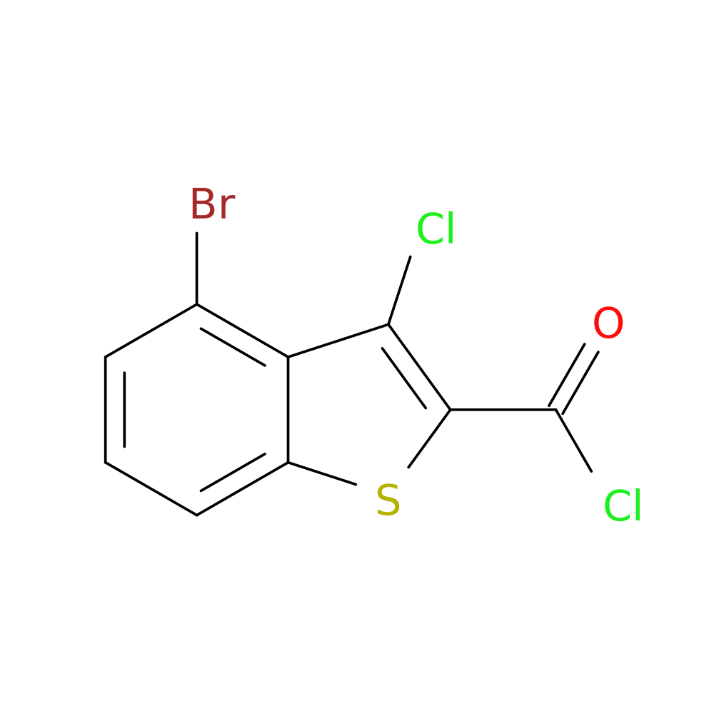 4-Bromo-3-chloro-1-benzothiophene-2-carbonyl chloride