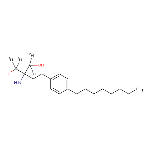 2-amino-2-(4-octylphenethyl)propane-1,1,3,3-d4-1,3-diol