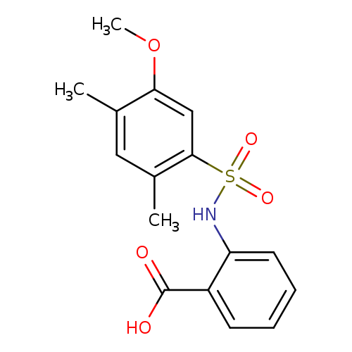 2-(5-methoxy-2,4-dimethylbenzenesulfonamido)benzoic acid
