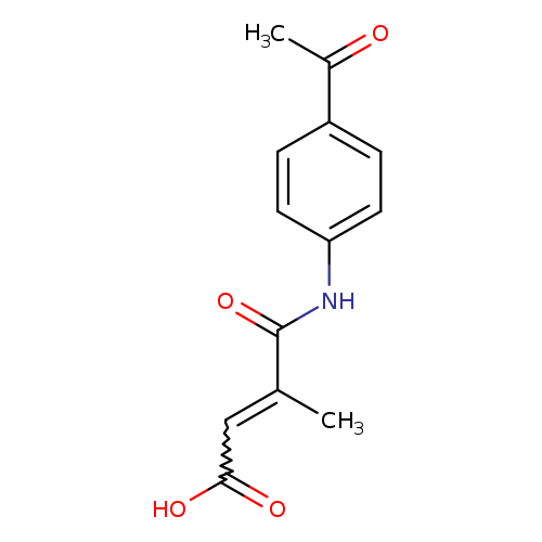(2Z)-3-[(4-acetylphenyl)carbamoyl]-3-methylprop-2-enoic acid