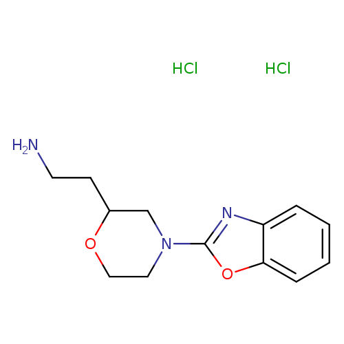 {2-[4-(1,3-benzoxazol-2-yl)-2-morpholinyl]ethyl}amine dihydrochloride