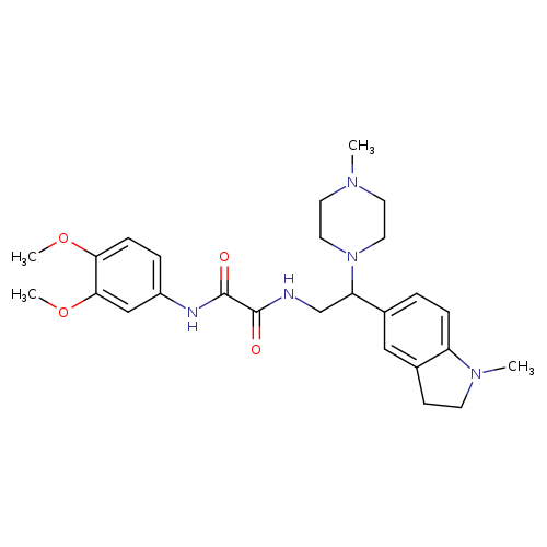 N'-(3,4-dimethoxyphenyl)-N-[2-(1-methyl-2,3-dihydro-1H-indol-5-yl)-2-(4-methylpiperazin-1-yl)ethyl]ethanediamide