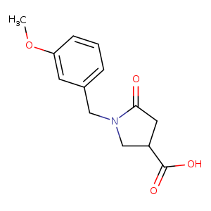 1-(3-Methoxybenzyl)-5-oxopyrrolidine-3-carboxylic acid