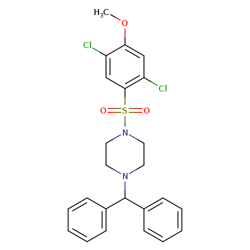 1-(2,5-dichloro-4-methoxybenzenesulfonyl)-4-(diphenylmethyl)piperazine