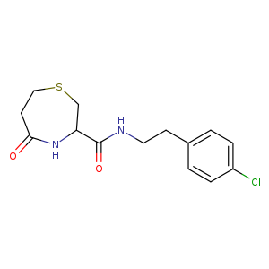 N-[2-(4-chlorophenyl)ethyl]-5-oxo-1,4-thiazepane-3-carboxamide