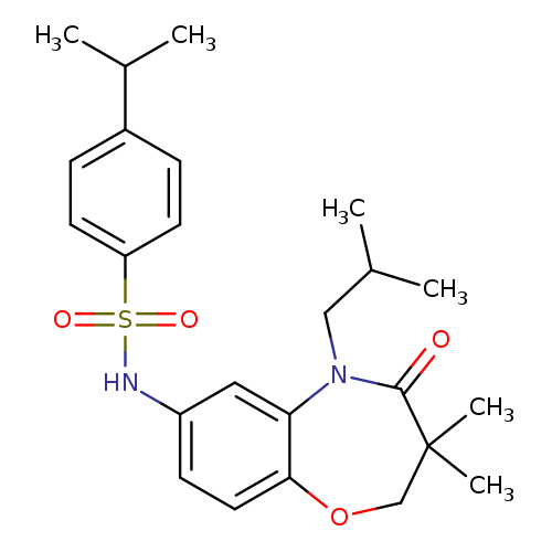 N-[3,3-dimethyl-5-(2-methylpropyl)-4-oxo-2,3,4,5-tetrahydro-1,5-benzoxazepin-7-yl]-4-(propan-2-yl)benzene-1-sulfonamide