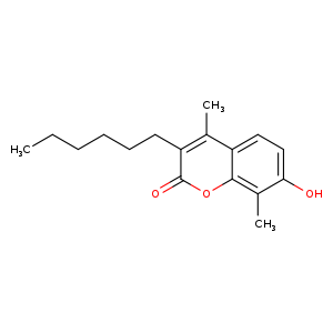 3-Hexyl-7-hydroxy-4,8-dimethyl-2h-chromen-2-one