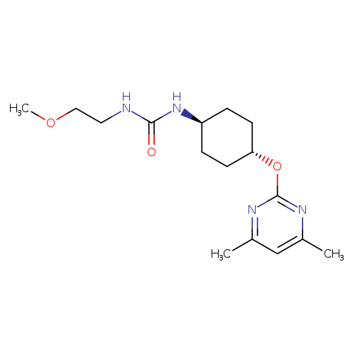 3-(2-methoxyethyl)-1-[(1r,4r)-4-[(4,6-dimethylpyrimidin-2-yl)oxy]cyclohexyl]urea