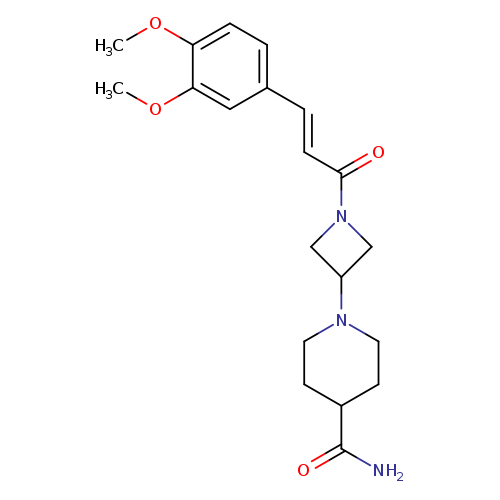 1-{1-[(2E)-3-(3,4-dimethoxyphenyl)prop-2-enoyl]azetidin-3-yl}piperidine-4-carboxamide