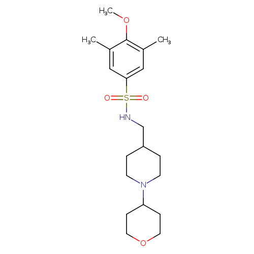 4-methoxy-3,5-dimethyl-N-{[1-(oxan-4-yl)piperidin-4-yl]methyl}benzene-1-sulfonamide