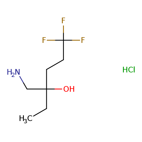 3-(aminomethyl)-6,6,6-trifluorohexan-3-ol hydrochloride