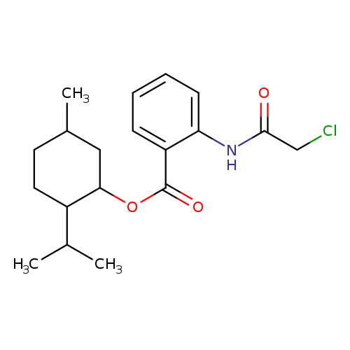 5-methyl-2-(propan-2-yl)cyclohexyl 2-(2-chloroacetamido)benzoate