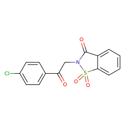 2-(2-(4-Chlorophenyl)-2-oxoethyl)benzo[d]isothiazol-3(2H)-one 1,1-dioxide