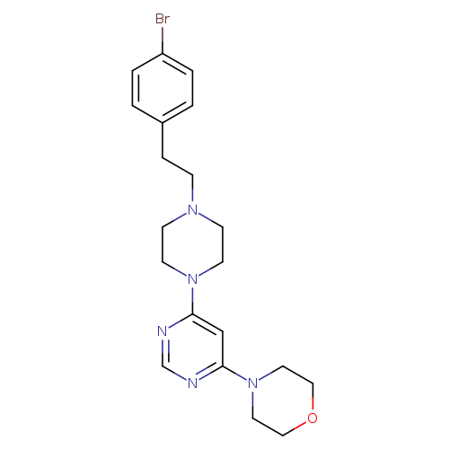 4-(6-{4-[2-(4-bromophenyl)ethyl]piperazin-1-yl}pyrimidin-4-yl)morpholine