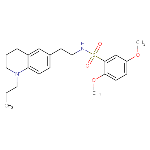 2,5-dimethoxy-N-[2-(1-propyl-1,2,3,4-tetrahydroquinolin-6-yl)ethyl]benzene-1-sulfonamide