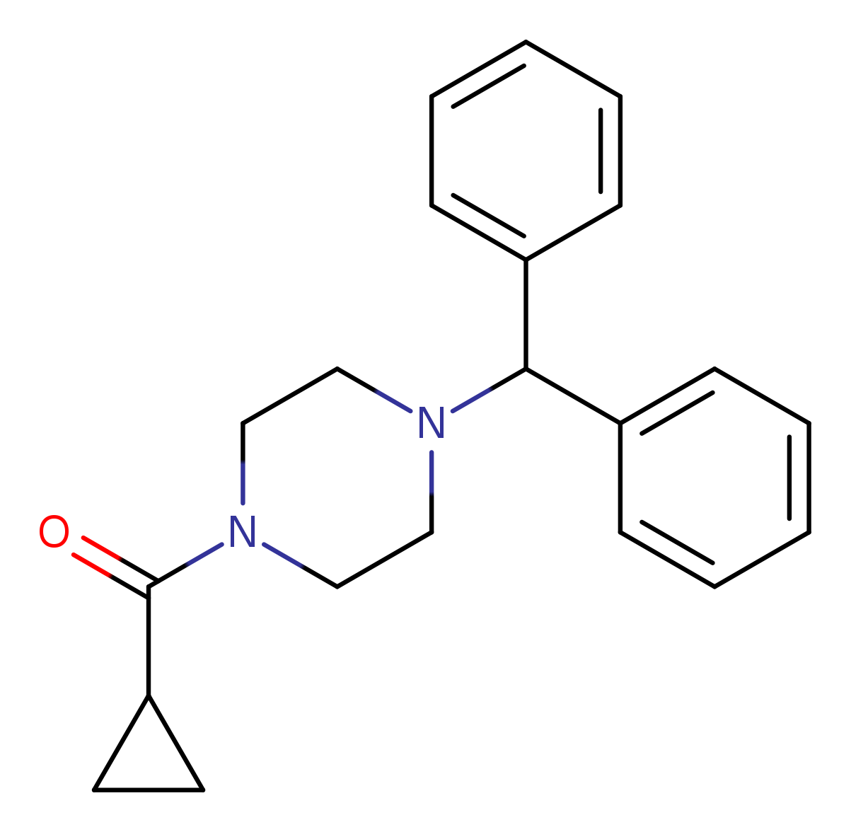 1-benzhydryl-4-(cyclopropylcarbonyl)piperazine