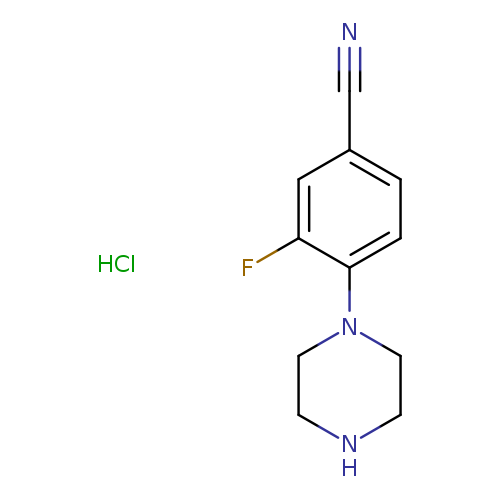 3-fluoro-4-(piperazin-1-yl)benzonitrilehydrochloride