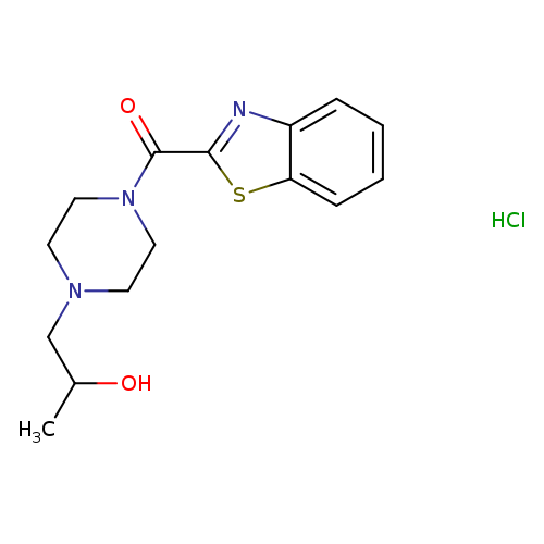 1-[4-(1,3-benzothiazole-2-carbonyl)piperazin-1-yl]propan-2-ol hydrochloride